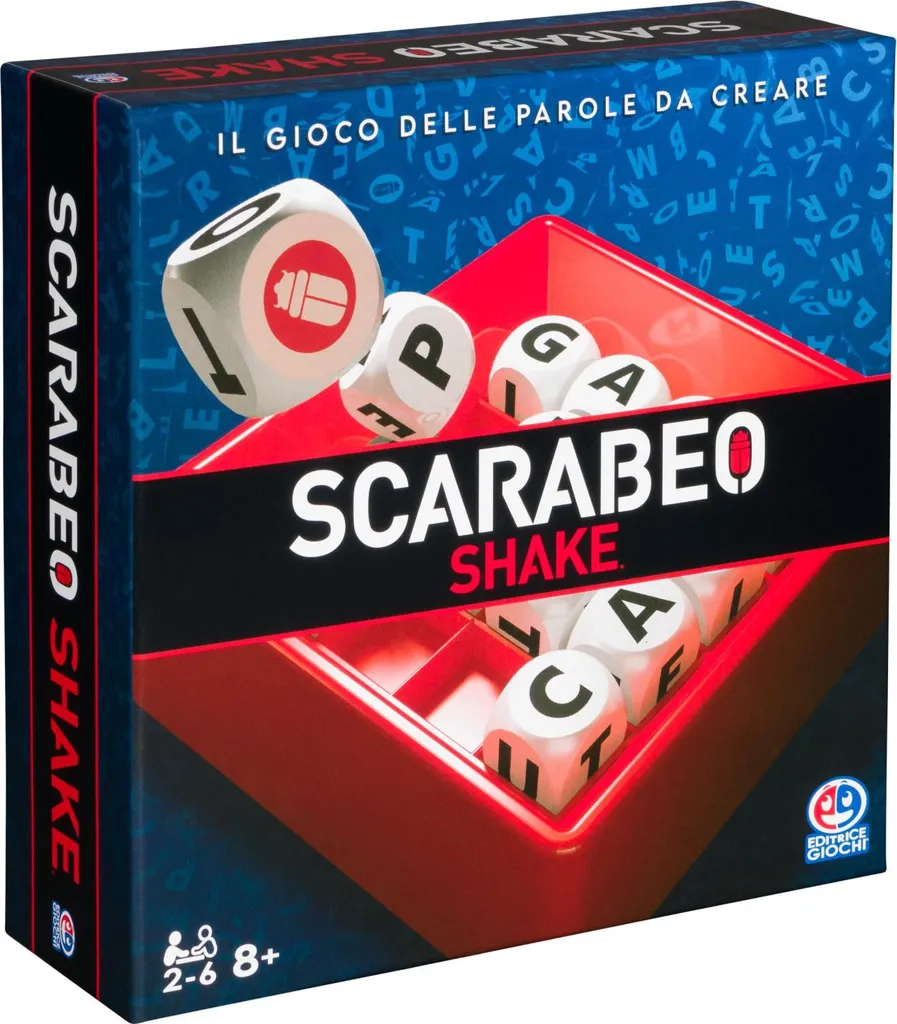 Scrabble Shake Spin Master - Jeu de Lettres Rapide avec Plateau Secoueur