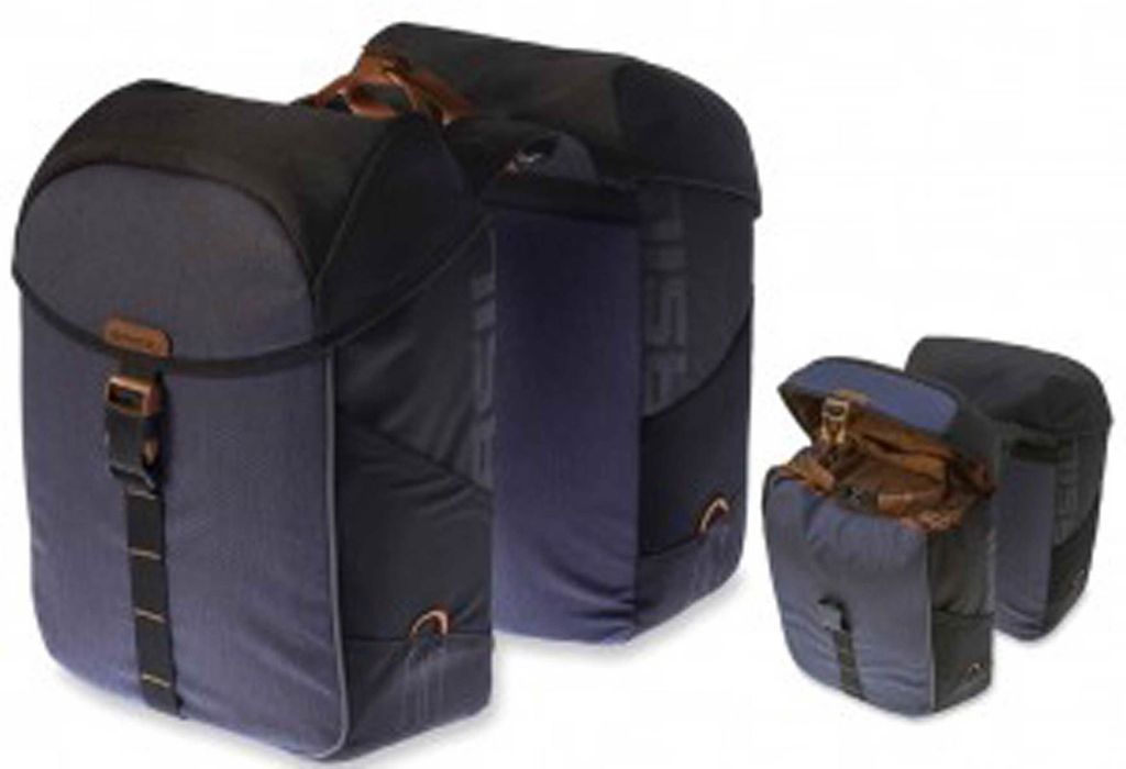 Basil Miles, Hinten, Fahrradtasche, Polyester, Grau, 34 l, 10 kg