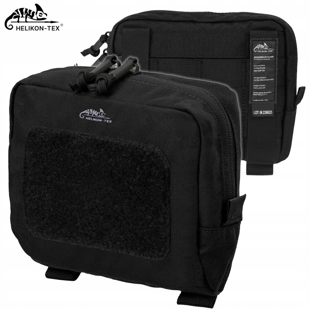 HELIXON - TEX | Organizer - Tactical Tasche Competition Utility Pouch MOLLE - Cordura, 0,9 l - Schwarz - 13,5 cm x 5 cm x 15 cm
