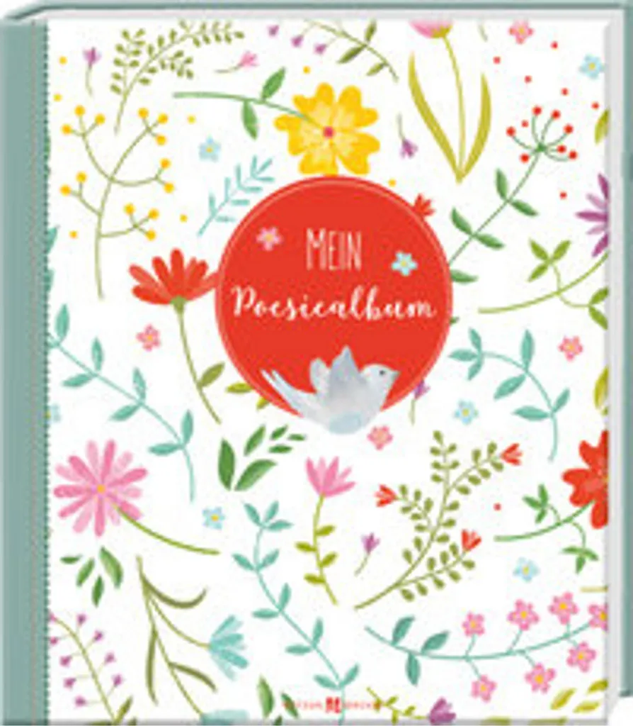 Album de poésie traditionnel avec couverture rigide et papier velouté