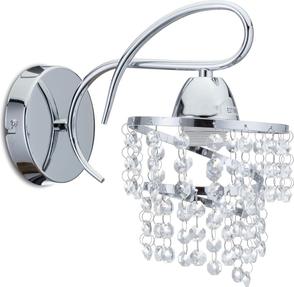 HowHomely kinkiet lampa ścienna kryształ glamour 15x25x25 Zdjęcie produktu 