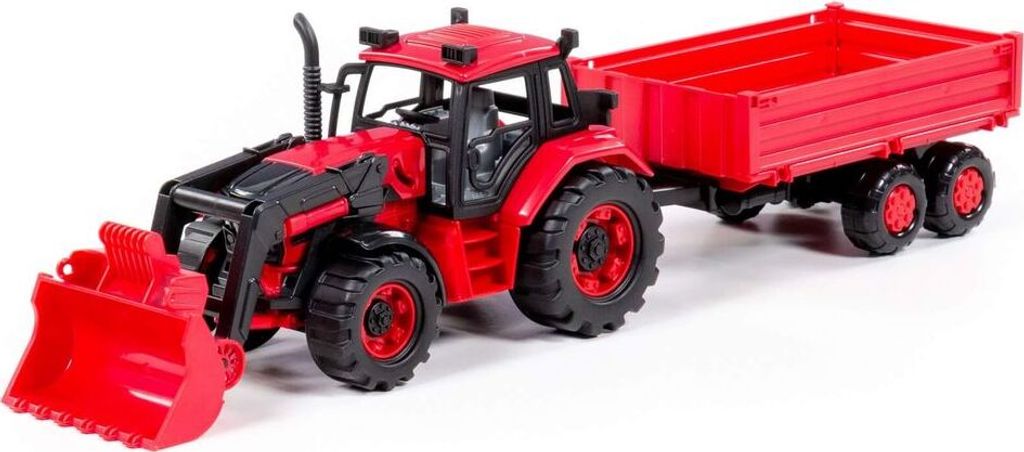 Polesie 91871 Beloruský Traktor S Nakladačom A Bočným Obrázok produktu 