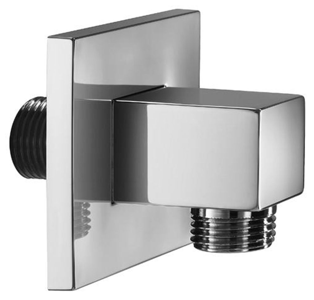 Herzbach LIVING SPA Anschlussbogen eckig Chrom