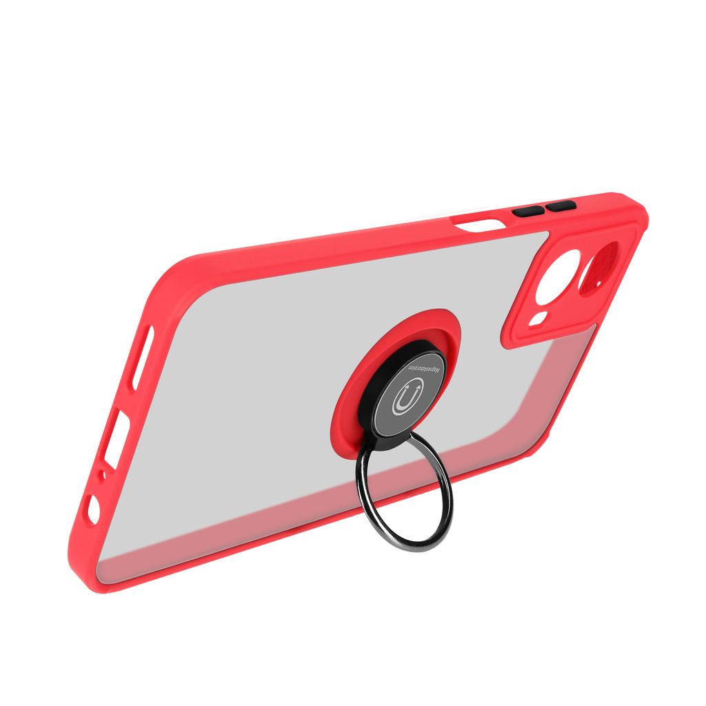 Avizar, Handyhülle mit Ring-Halterung Motorola Moto G34, Rot