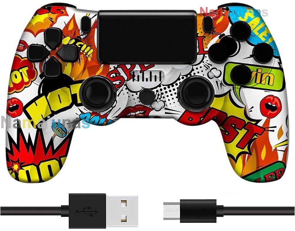 Drahtloser Controller kompatibel mit PS4/Pro/Slim/PC – Produktbild 