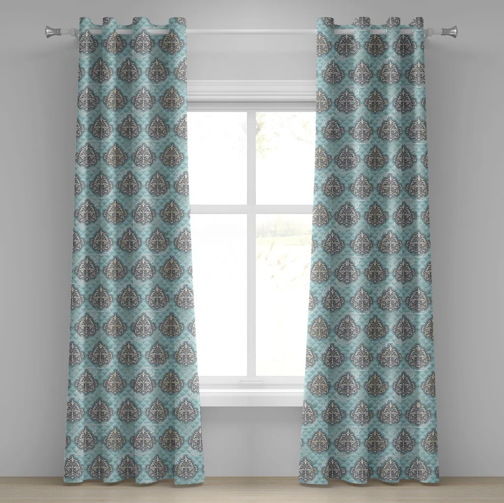 Tenda Vittoriana ABAKUHAUS 280x225cm | Stile Rococò Azzurro e Avorio