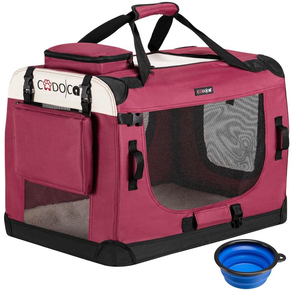 CADOCA® Hundebox Hundetransportbox faltbar robust M Produktbild 