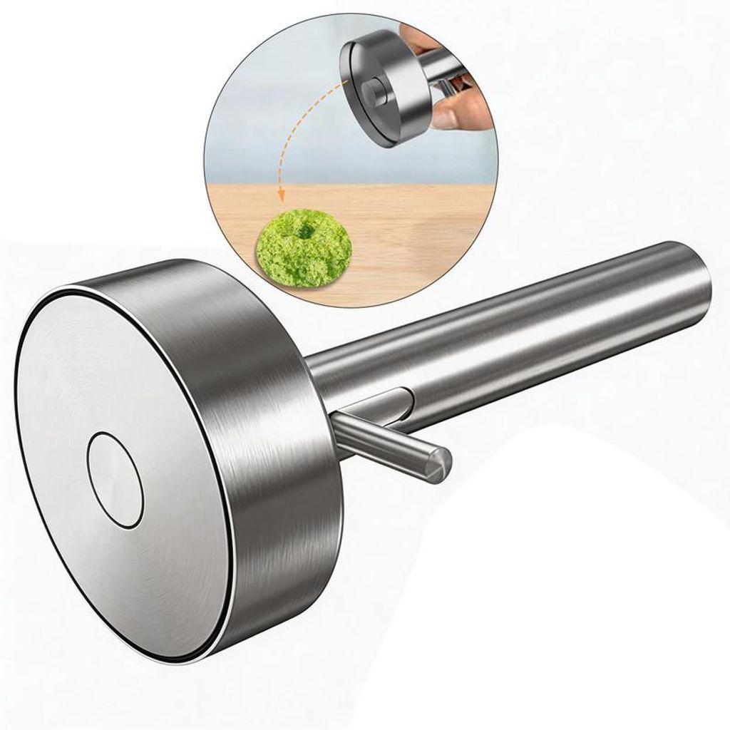 Falafel Löffel Fleischbällchen Former Edelstahl 5,5cm Scoop Maker mit Hebel Küchenwerkzeug für Falafel Frikadellen Donuts Küche