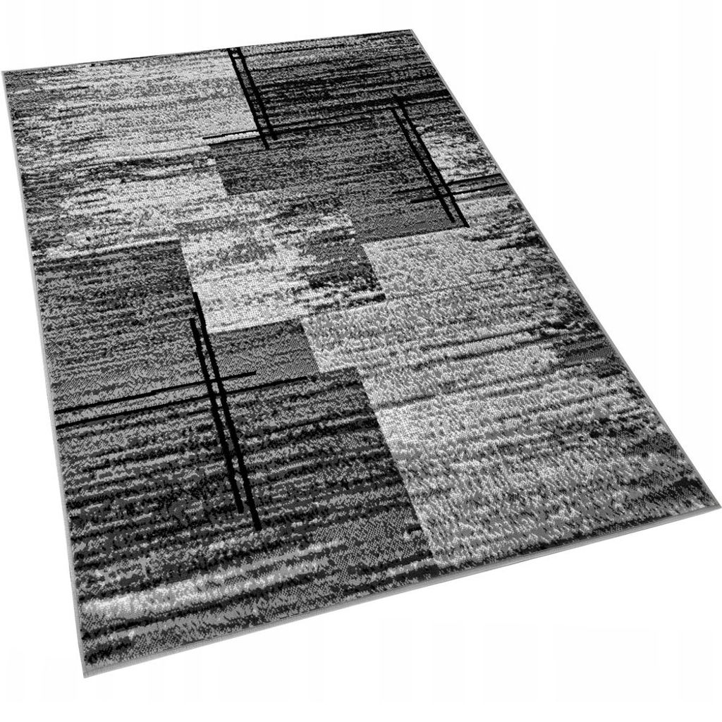 Kusový koberec 160x220 cm LUKEN obdélníkový - šedý / černý Obrázek produktu 