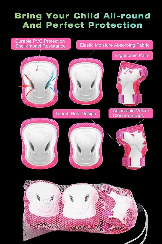 Casque vélo multisport ajustable rose avec aération pour adolescent - 5