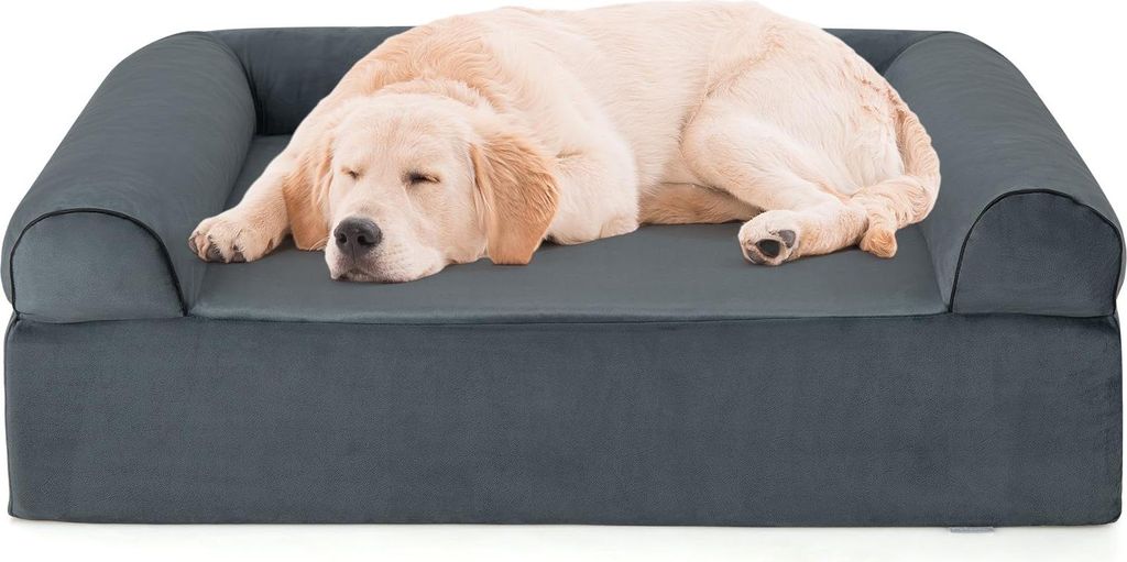 GOPLUS Orthopädisches Hundesofa, Hundebett mit seitlichem Produktbild 