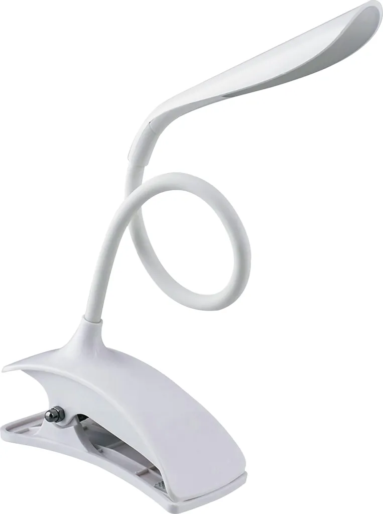 Lampe de table LED Retoo 14 LED pliable pour bureau et lecture - Blanc