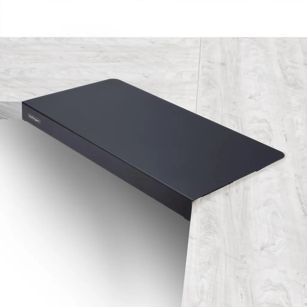StarTech DSKCRNRSLV Ripiano Tastiera per Scrivania ad Angolo - Nero