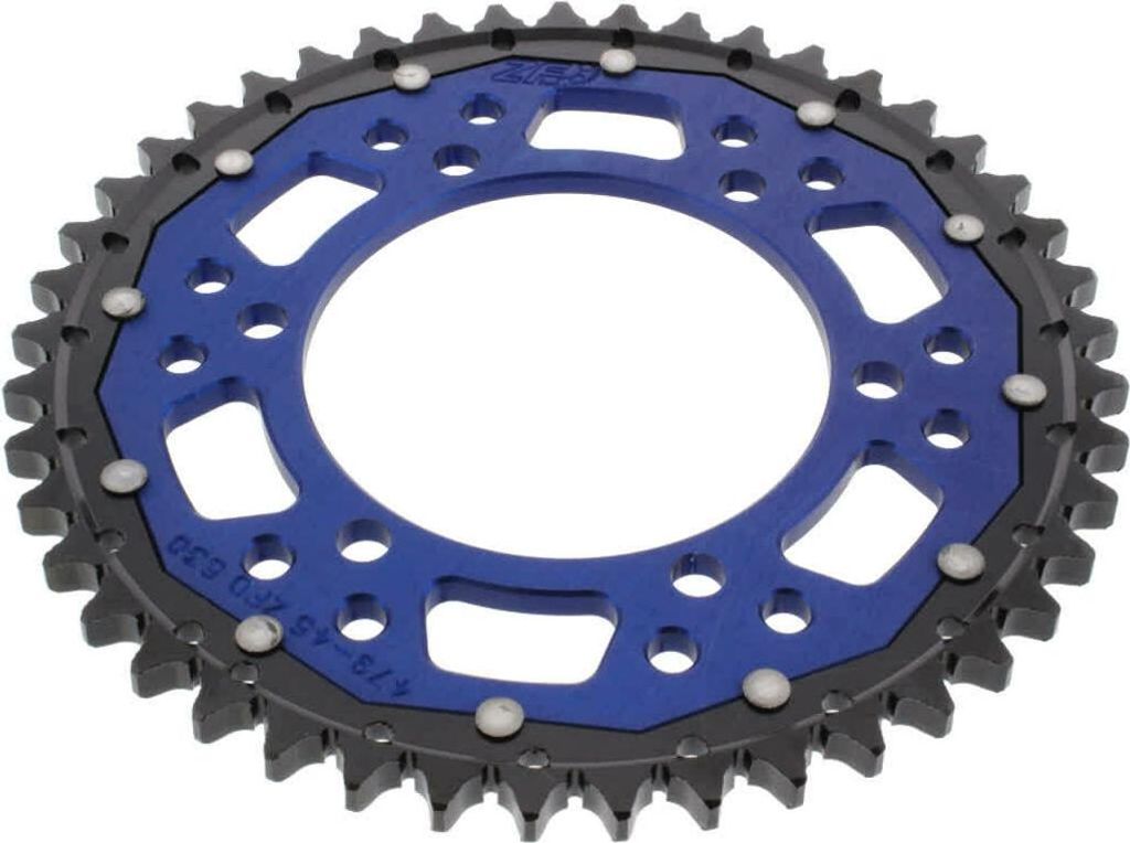 ZF 45-Zahnkrone Teilung 530 Blau Schwarz Dual ZFD-479-45-BLU