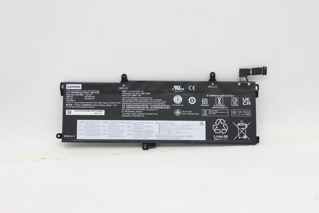 Batteria Originale Lenovo 5B10W51831 57Wh | Ricambio Interno ThinkPad