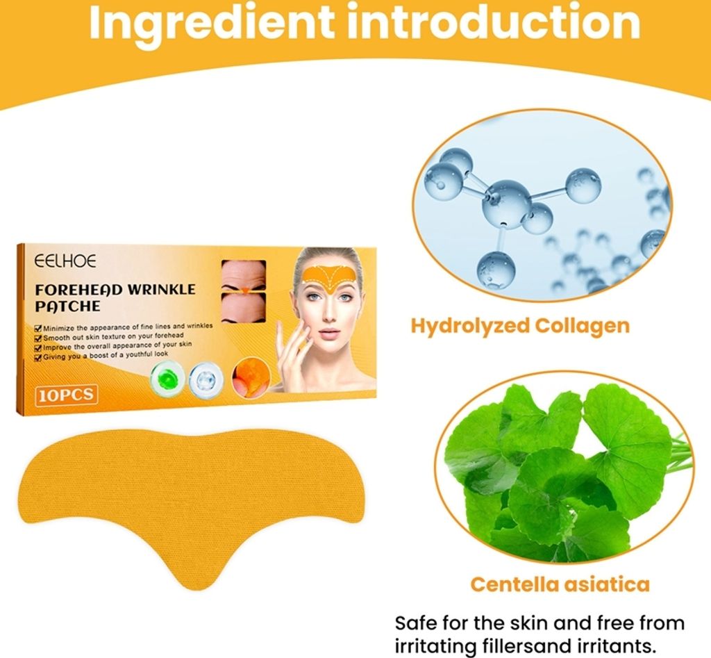 40er Pack Gesichtspflaster gegen Stirnfalten,Faltenpflaster Produktbild 3