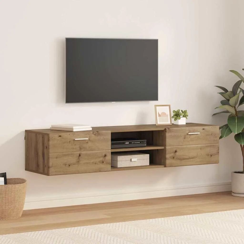 Mobile TV Legno Rovere Artisan 150x39x30cm | Casa Moderna 2025