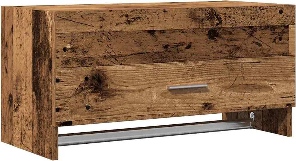 SYFAX™ Mobiletto 70x32,5x35 cm Legno Multistrato Effetto Antico