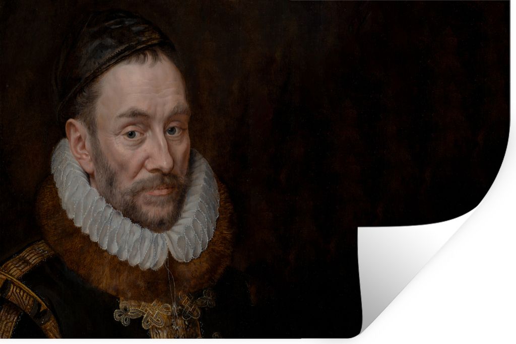 MuchoWow Wandtattoo Wandsticker Wandaufkleber Wilhelm von Oranien - Gemälde - Alte Meister - Kunst 60x40 cm Selbstklebend und Repositionierbar -...