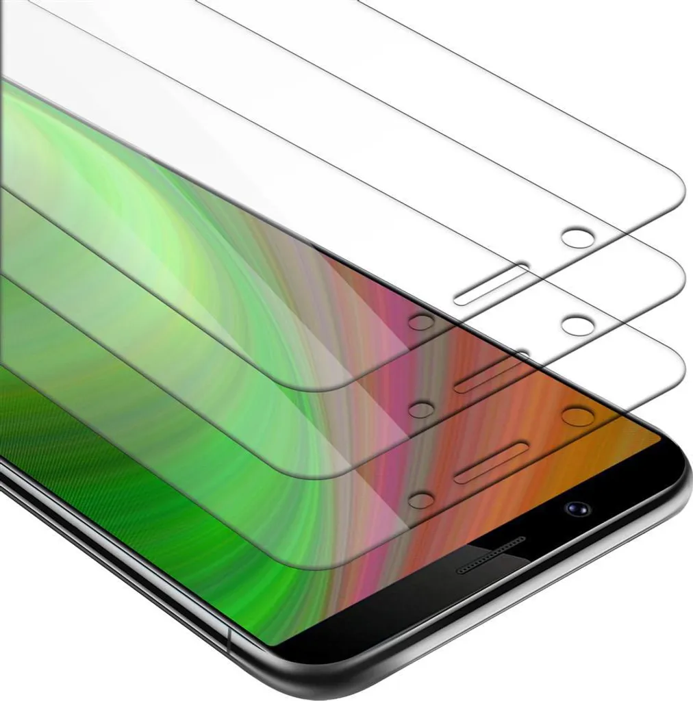 Cadorabo 3x pellicola corazzata per Vivo Y71 pellicola protettiva in vetro temperato trasparente screen protector