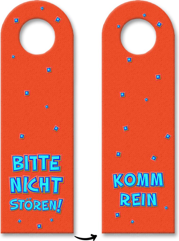 3x Bitte nicht stören Türhänger Türanhänger Türschild Schild an der Türklinke