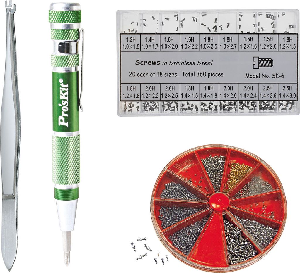 SELVA TOP-ANGEBOT: Schraubensets inklusive Spezial-Kornzange und Multi-Schraubenzieher