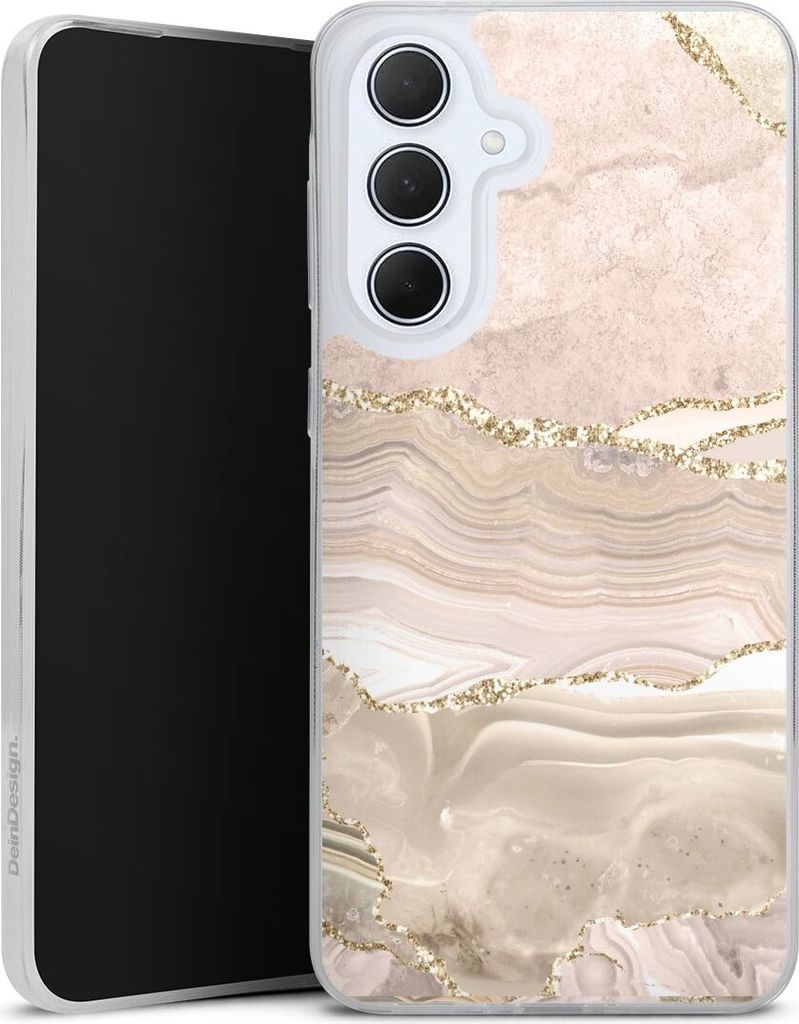 DeinDesign Slim Hülle für Samsung Galaxy A36 5G Silikon Case Ultra Dünn Handyhülle Glitzer Look Marmor Utart
