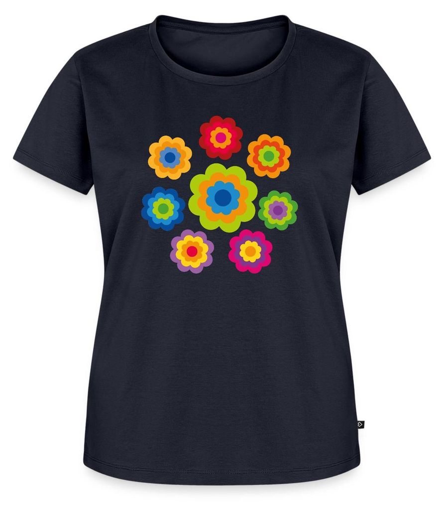 Spreadshirt 70er Jahre Hippie Flower Power Kostüm Blumen Produktbild 
