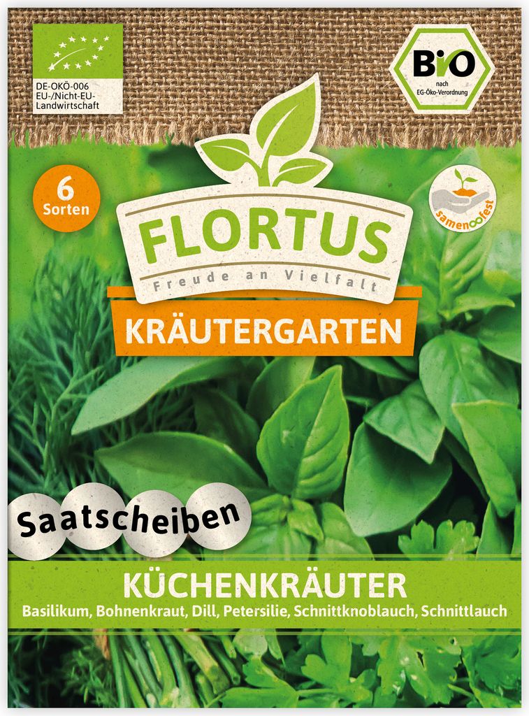 Küchenkräuter (Saatscheiben) | Saatbänder & Saatplatten von FLORTUS