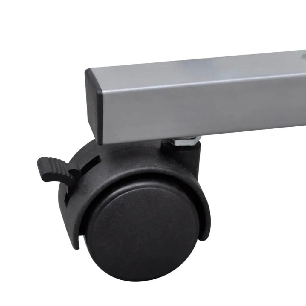 Table portable pour ordinateur chariot de bureau noir mobile pour salon - 5