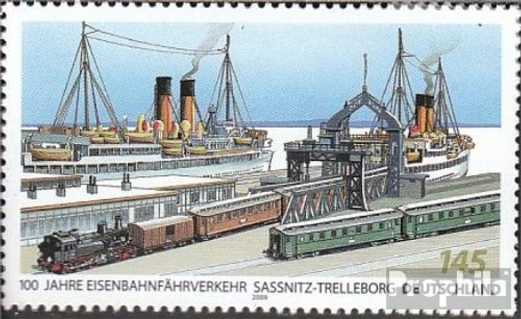 Briefmarken BRD (BR.Deutschland) 2009 Mi 2746 (kompl.Ausg.) FDC Eisenbahnfährverkehr