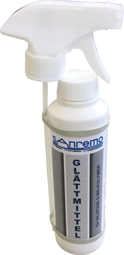 Sanremo Glättmittel für Silikone+MS Polymere 250ml + Sprühkopf