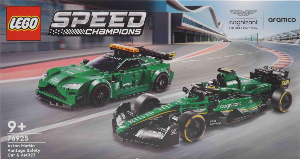 LEGO® Speed Champions - Aston Martin AMR23 & Safety Car | Image du produit 