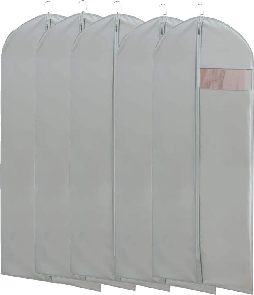 Kleiderschutzhülle für den Kleiderschrank, transparent, mit Sichtfenster, zum Aufhängen, für Reisen, staubdicht, wasserdicht, mottenfest, 60 x ...