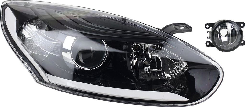 Johns, Scheinwerfer Halogen passend für Renault Megane III 01/2014 - H7 H7 Re. + Nebel. 260105997R 8200074008 6202E1 00006202E1 6710027 0000620639...