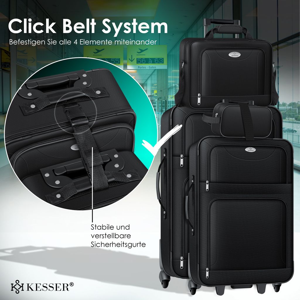 KESSER® 4tlg Trolley Kofferset | Reisekoffer Set  mit Produktbild 6
