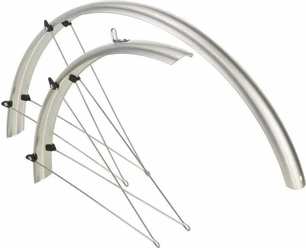Schutzblech Set 28" Kunststoff silber 37 mm Produktbild 