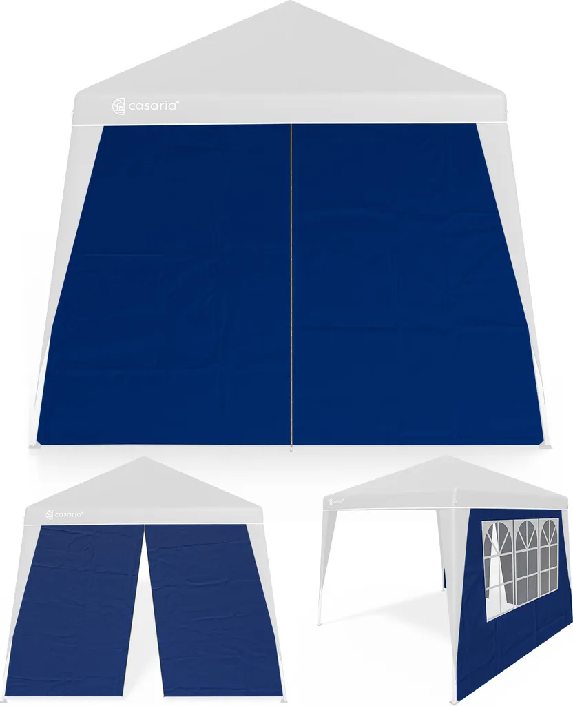 Set 2 Pareti Gazebo 3x3 Casaria - Teli Laterali Professionali con Zip