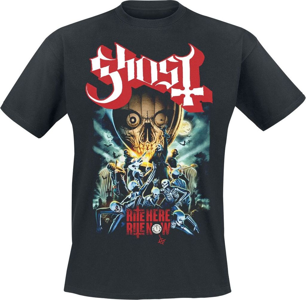 Ghost T-Shirt Herren Rite Here Poster Tee schwarz L