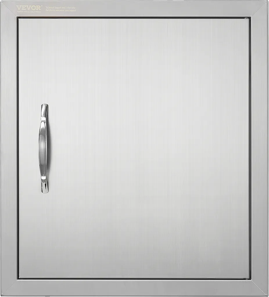Porta da Incasso VEVOR 457x508mm Acciaio Inox per Cucina BBQ