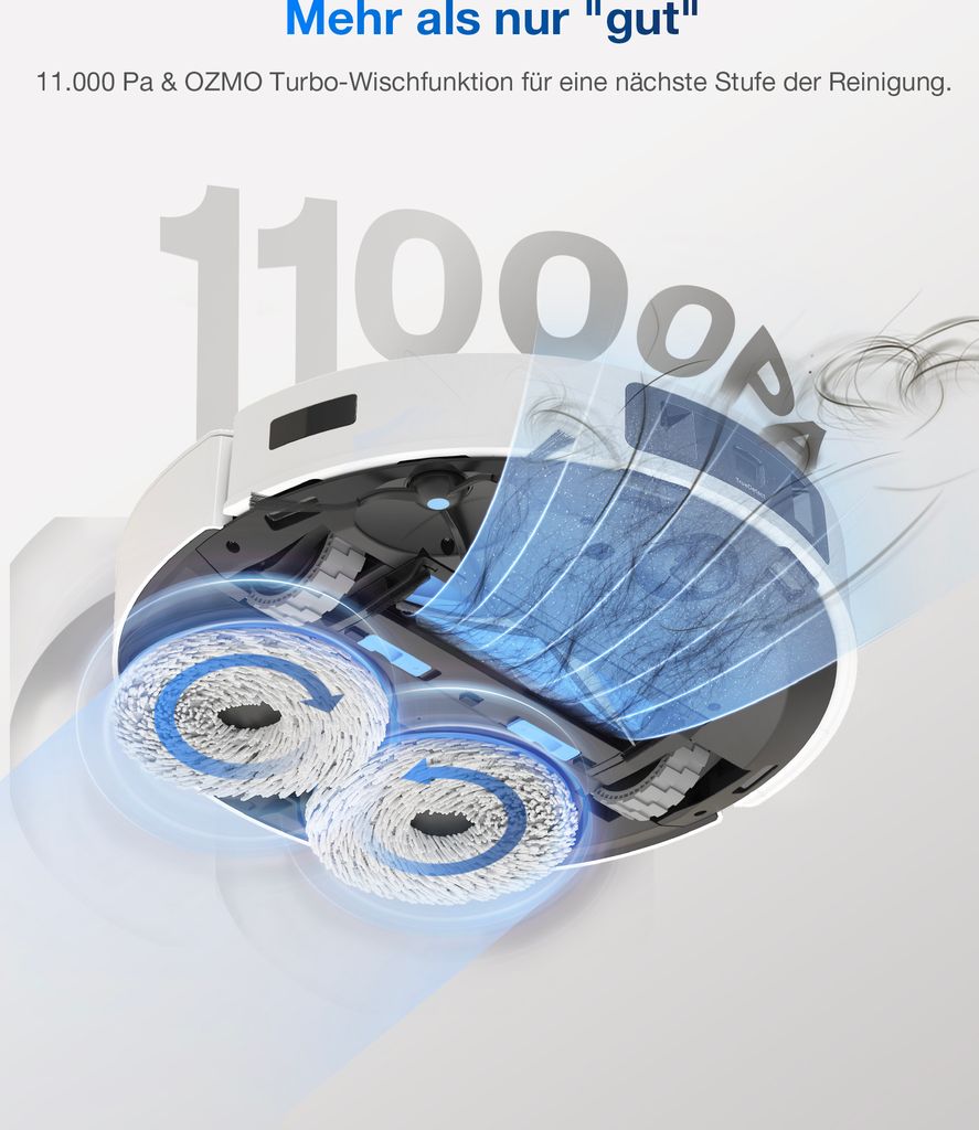 Robot sprzątający Ecovacs Deebot T30 Pro OMNI biały Zdjęcie produktu 25