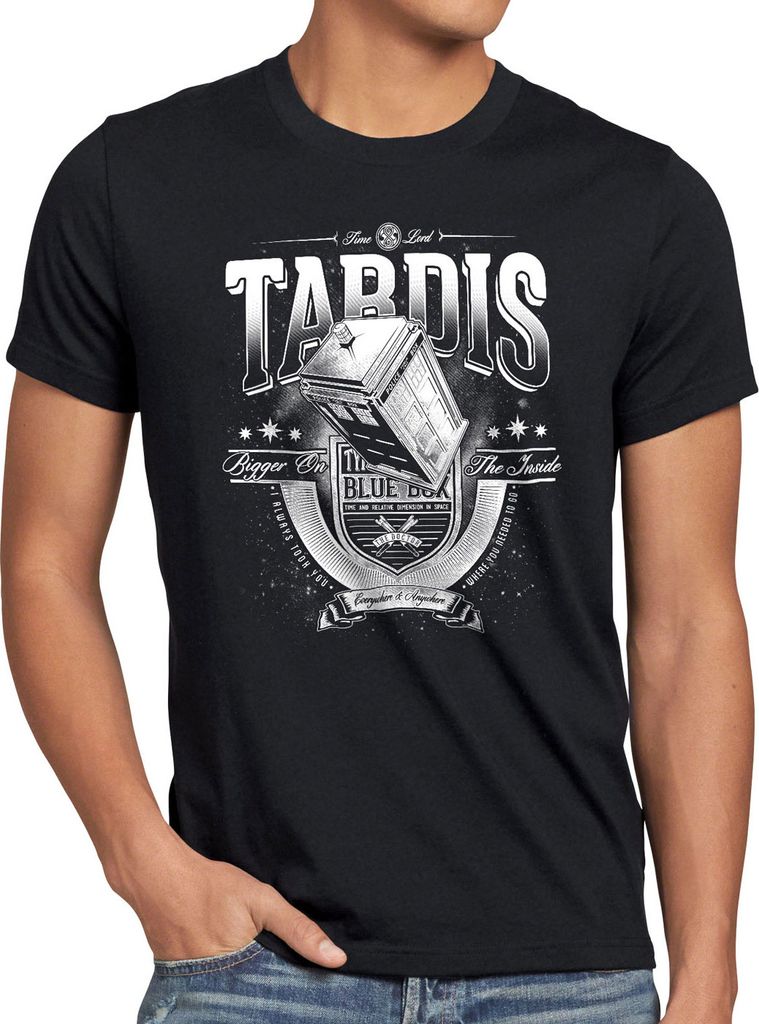 style3 Travel in Time and Space T-Shirt Herren zeitreise serie polizei notrufzelle