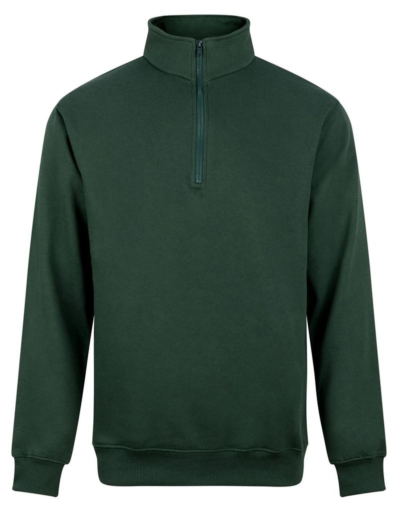 PRO RTX - Sweatshirt für Herren, mit kurzem Reißverschluss RW11362 (S) (Flaschengrün)