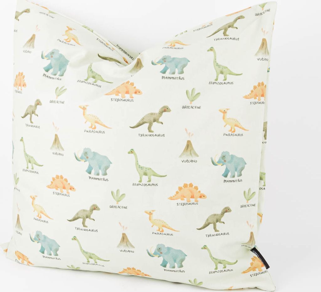 Kissenhülle Dinosaurier mintgrün bunt div. Größen SCHÖNER LEBEN Größe 40x40cm (HxB) 40x40cm (HxB) Größe