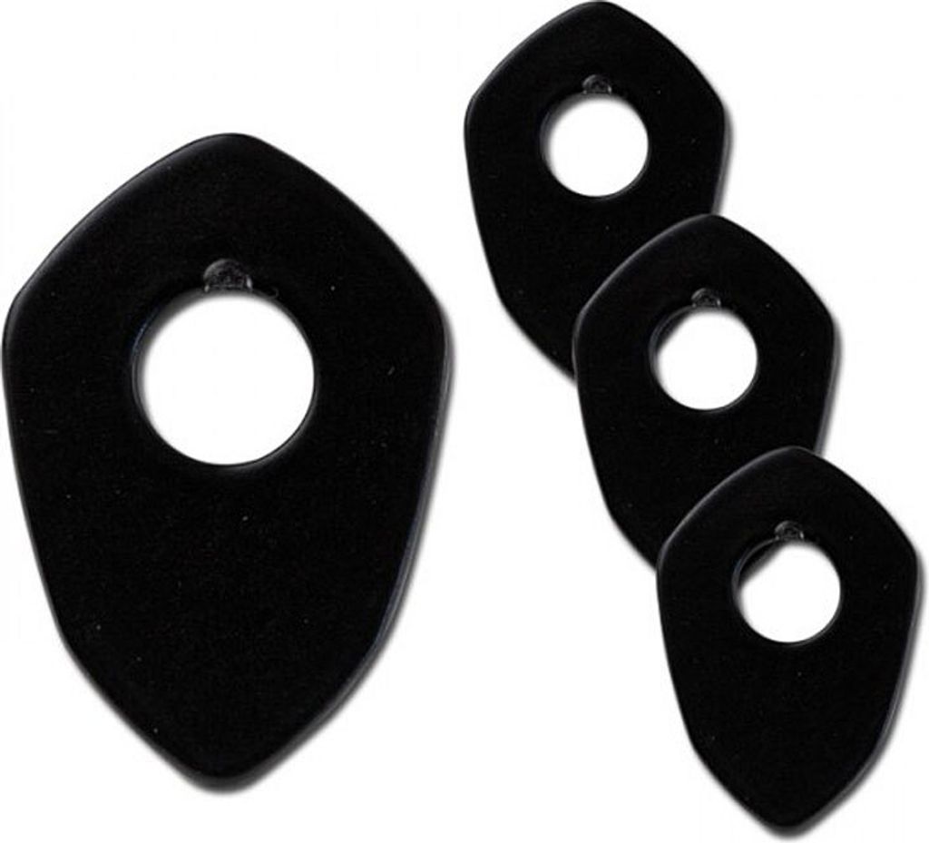 Indy Spacer, schwarz, Stahl, Ducati / KTM (VPE 4 Stck.), Maße: L 36 x B 25mm