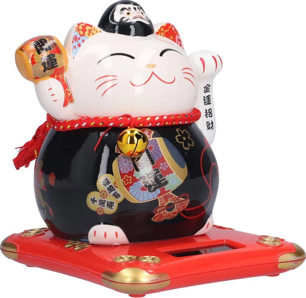 Maneki Neko Chat de la Fortune pour Bureau et Maison Décoration de Chance