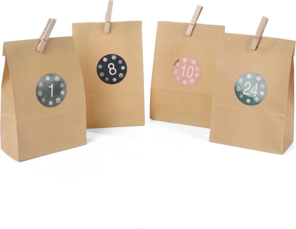 CraftWerk Kraftpapiertüten Geschenktüten klein 100 St
