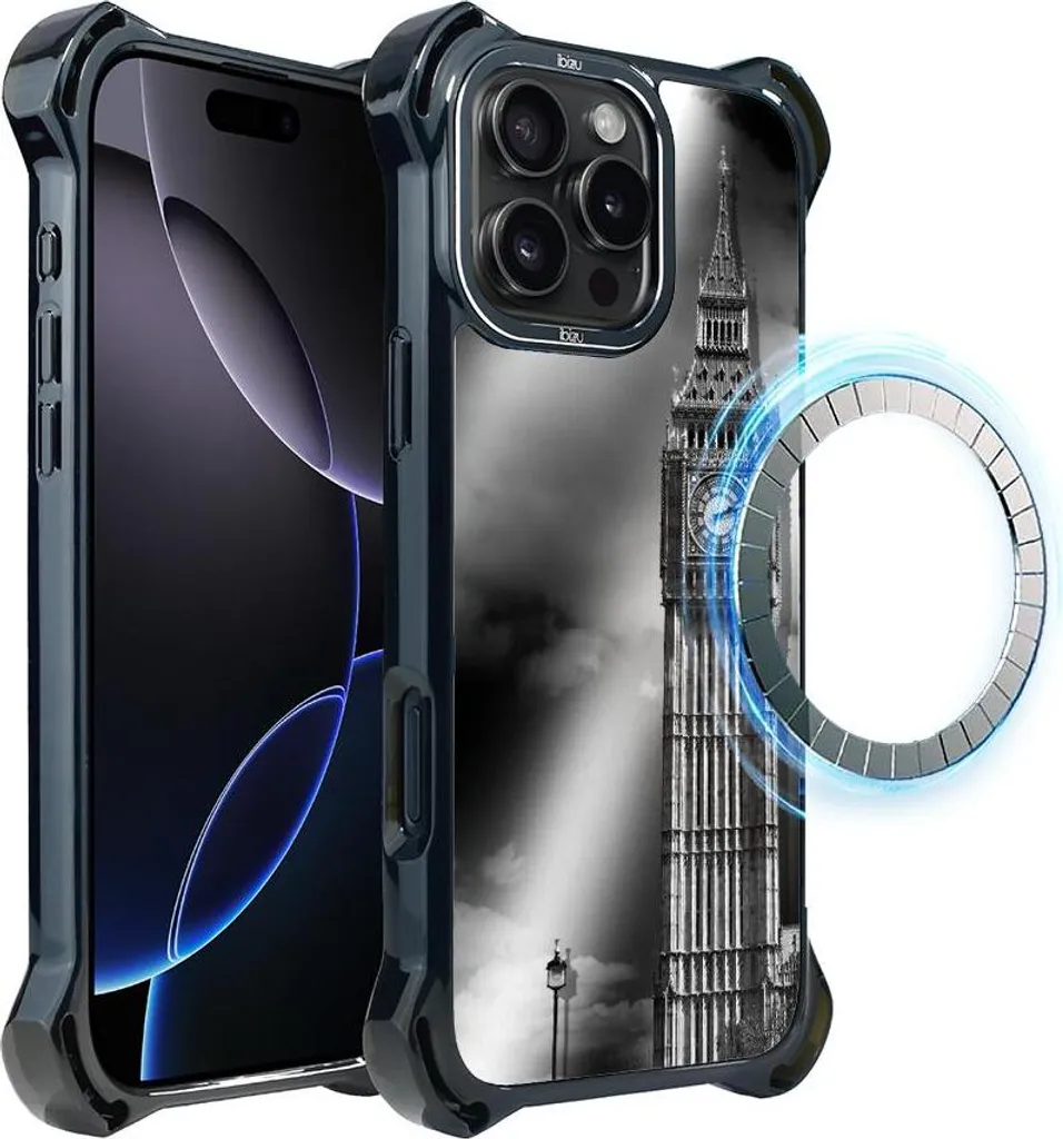 iPhone 16 Pro Case IBIZU DropGuard Ultra Big Ben MagSafe Noir City