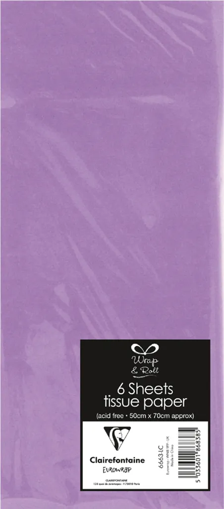 Clairefontaine 6663-LC Velina Lilla 50x70 - Confezione Regalo Luxury
