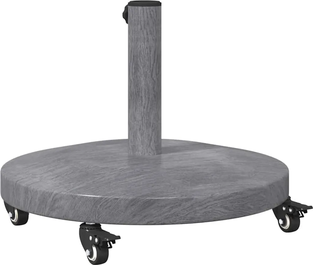Base per Ombrellone 48x48x32 cm Grigio Scuro - Testata nel Vento - 7